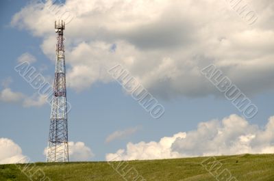 Telecommunication pillar.