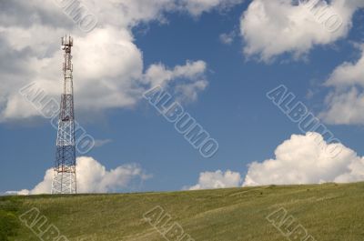 Telecommunication pillar.