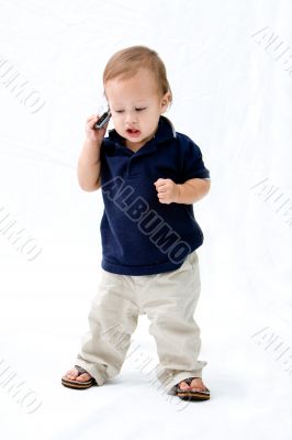Baby with phone