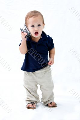 Baby with phone