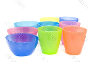 Plastic plates and cups