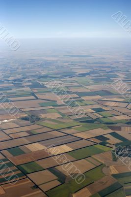 From an airplane