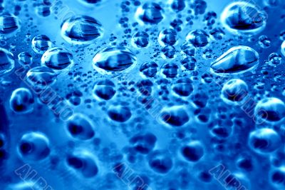 blue waterdrops