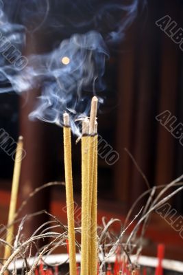 Shrine anf smoke