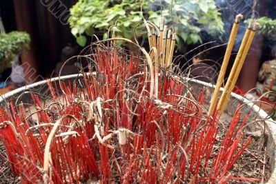 Red sticks