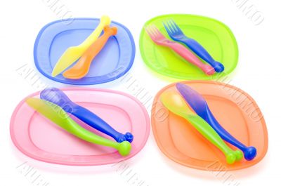 Set plastic ware