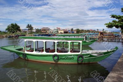Green boat
