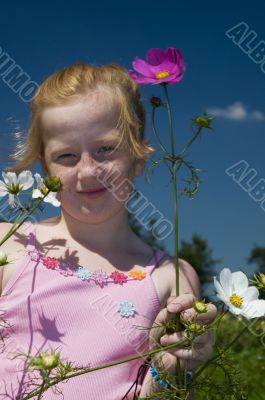 Girl in summer