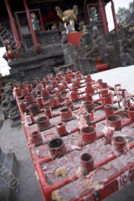 candles at the temple