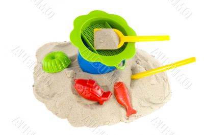 Toys at the beach