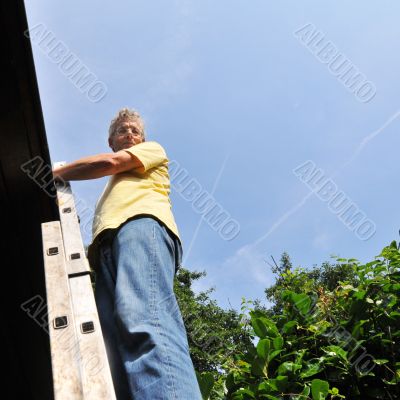 working outdoor