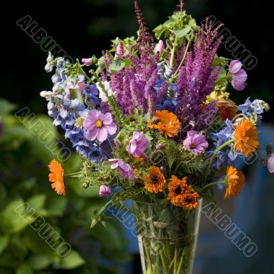 Bunch with flowers