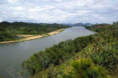 Perfume river near Hue