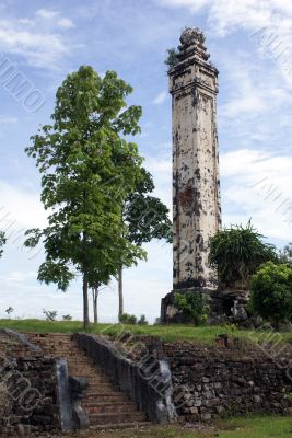 Tower, tree and staircase