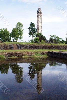 Tower and pond