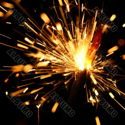 yellow sparkler