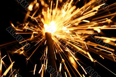 yellow sparkler