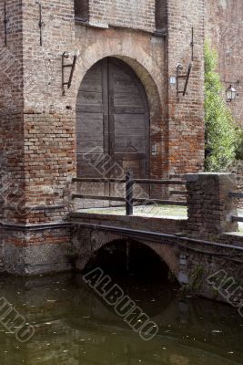Door of a medieval castle