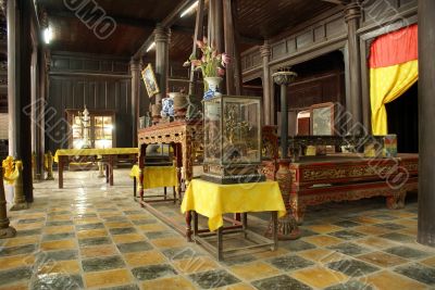 Buddhist shrin in royal pavilion