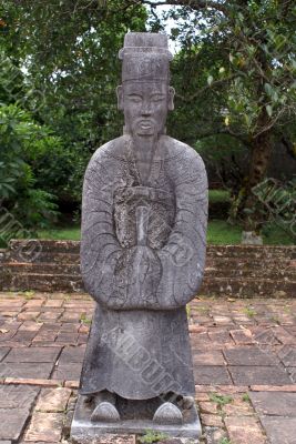 Gray statue