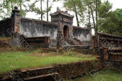 Wall and gate