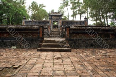 Wall and gate
