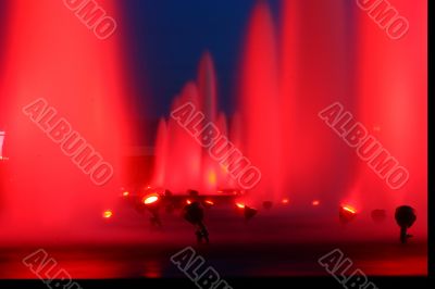 illuminated fountain