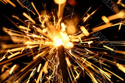 yellow sparkler