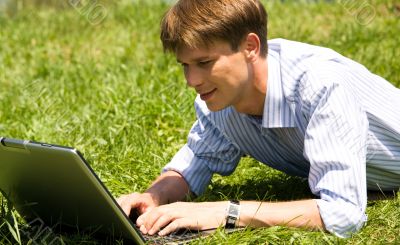 Businessman working