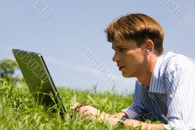 Businessman working
