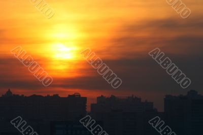 city sunset