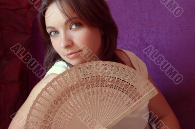 Opened fan
