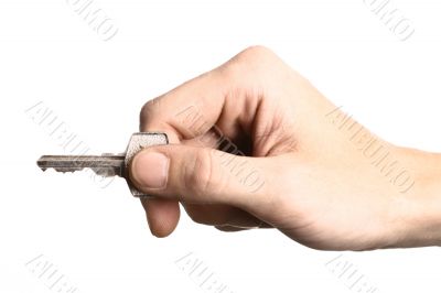 hand with key