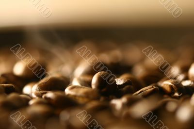Grains of coffee