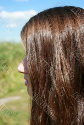 girl with long hair