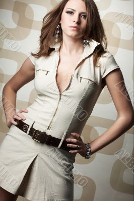 Fashion girl posing