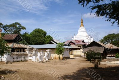 Old temple with lions