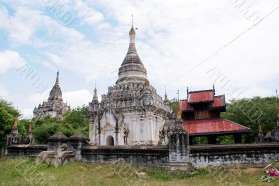 Stupa and roof