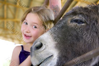 Smiling six year old girl at playground