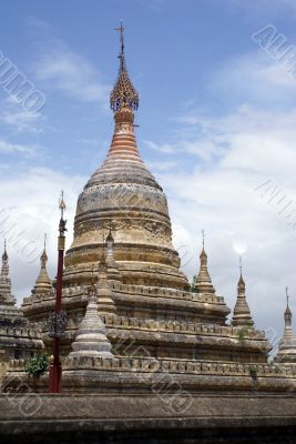 White buddhist stupa