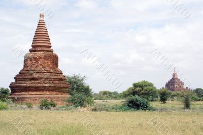 Stupa and temple