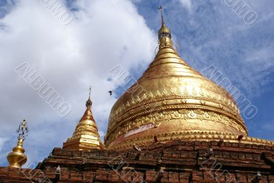 Stupas on the top