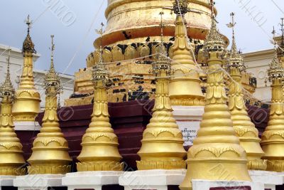 Golden stupas