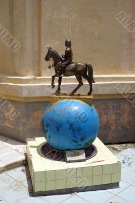 Statue on the mount Popa