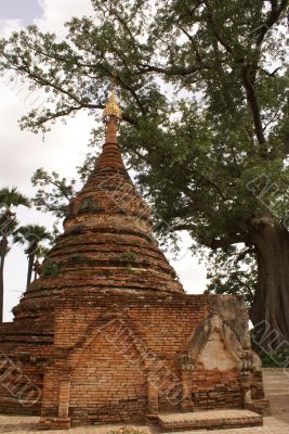 Brick stupa