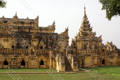 Temple and stupa