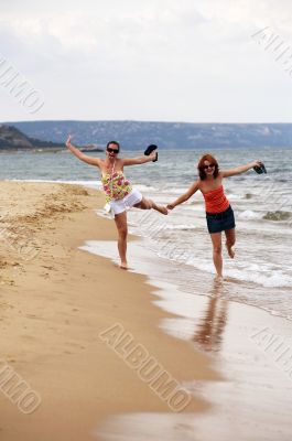 Running girls