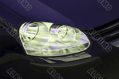 Car headlight.