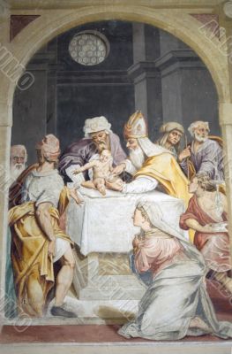 Frescos into Santa Maria di Bressanoro