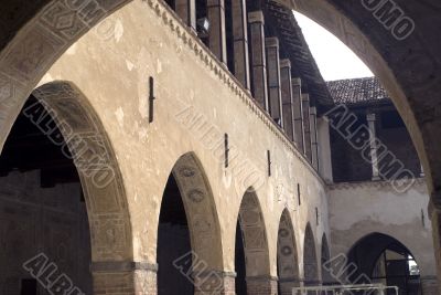 Castle of Pandino, the court